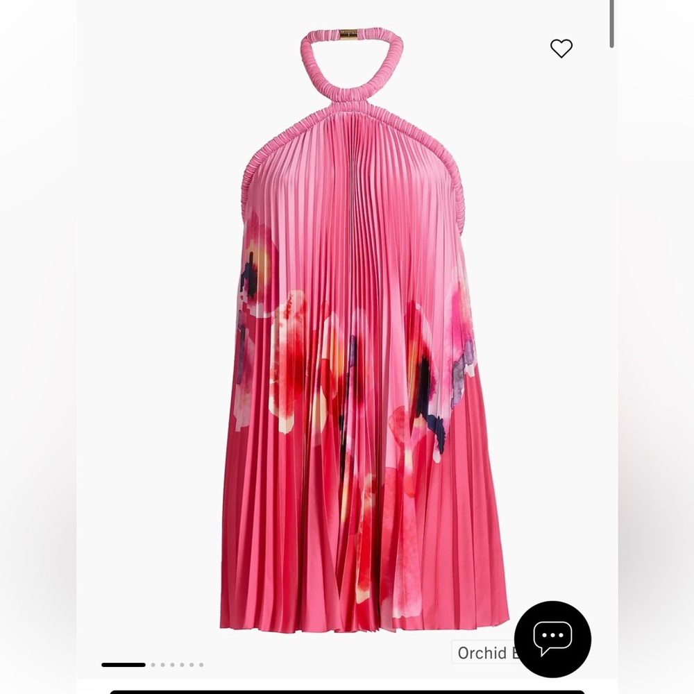 Acler Pink Pleated Mini Dress